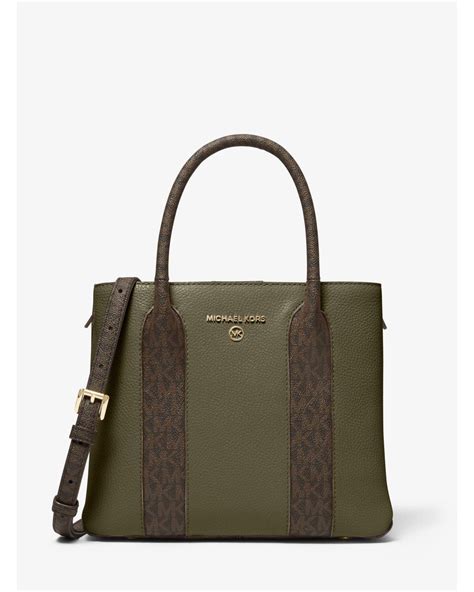 green michael kors tote bag|Michael Kors olive green backpack.